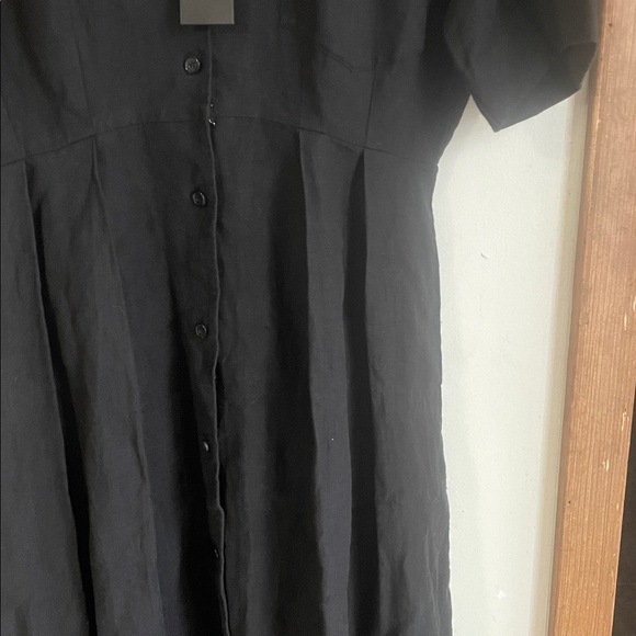 Jenni Kayne Day Dress Midi Linen Black - Picture 4 of 16